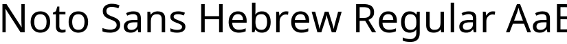 Noto Sans Hebrew Regular (Variable) font