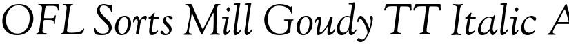 OFL Sorts Mill Goudy TT Italic font