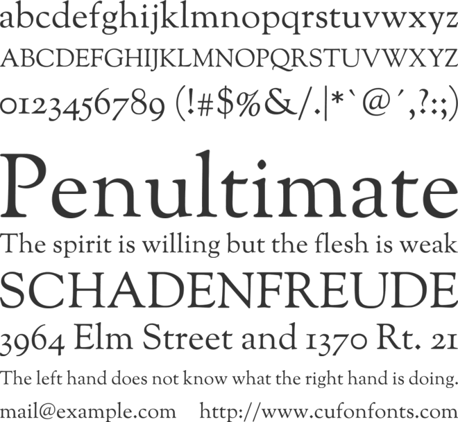 OFL Sorts Mill Goudy TT font preview