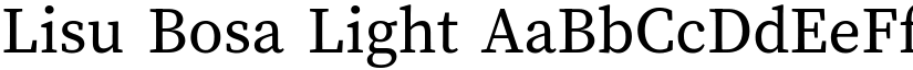 Lisu Bosa Light font