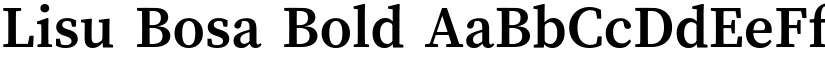 Lisu Bosa Bold font