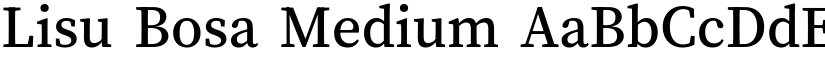 Lisu Bosa Medium font
