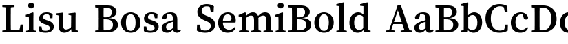 Lisu Bosa SemiBold font