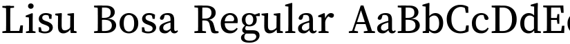 Lisu Bosa Regular font