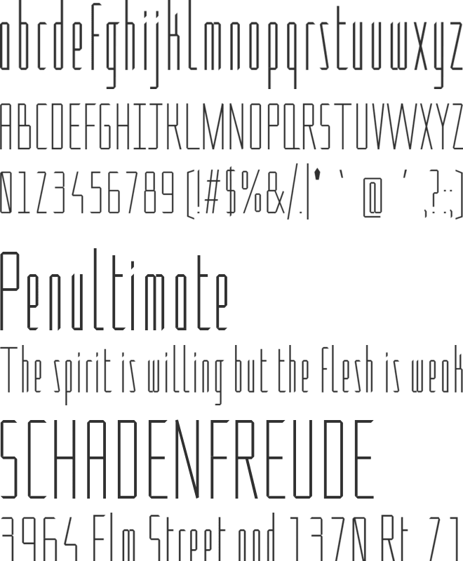 Foldit font preview