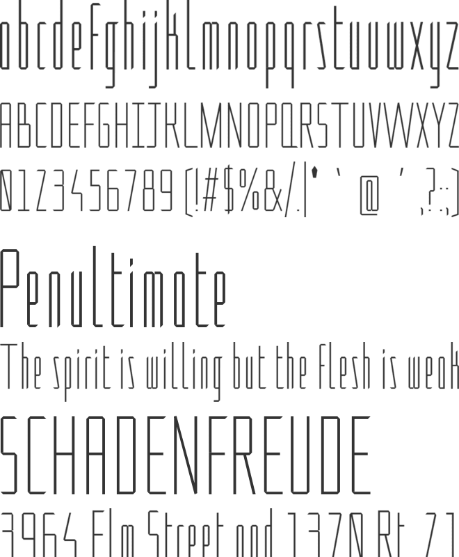 Foldit font preview