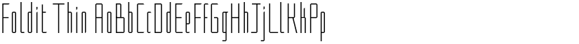 Foldit Thin (Variable) font