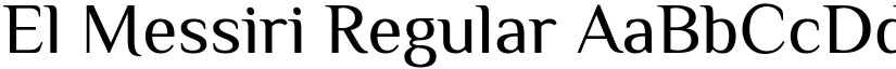 El Messiri Regular (Variable) font
