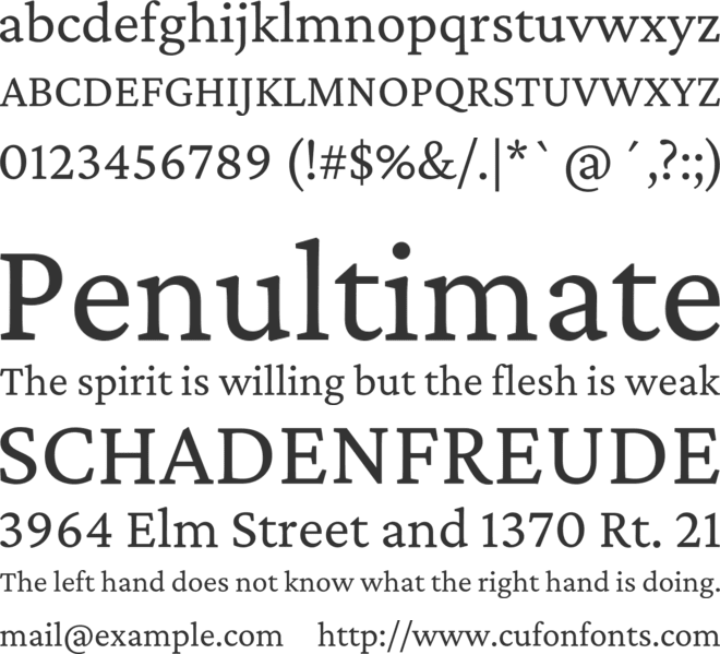 Crimson Pro font preview