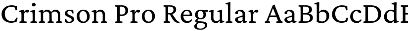Crimson Pro Regular (Variable) font