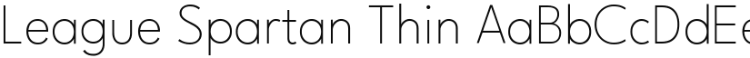 League Spartan Thin (Variable) font