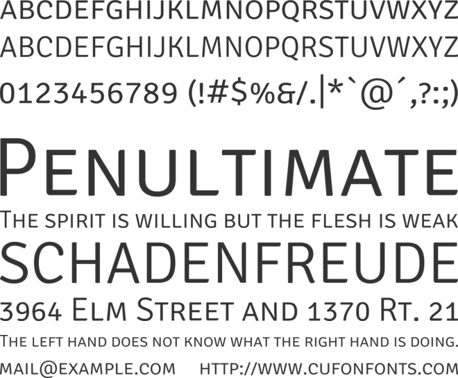 Signika SC font preview
