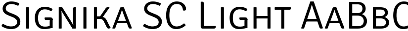 Signika SC Light (Variable) font