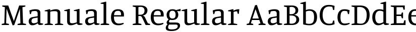 Manuale Regular (Variable) font