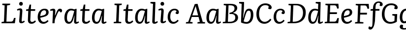 Literata Italic (Variable) font