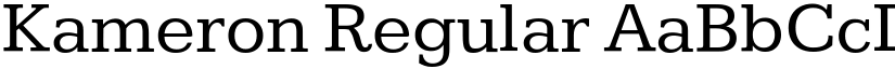 Kameron Regular (Variable) font