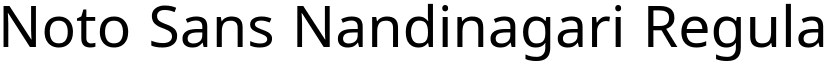 Noto Sans Nandinagari Regular font