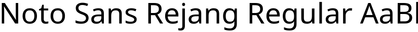 Noto Sans Rejang Regular font