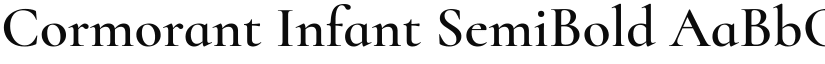 Cormorant Infant SemiBold font
