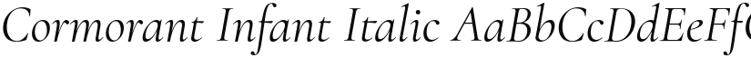 Cormorant Infant Italic font