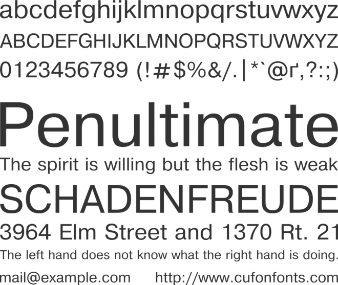 Pragmatica font preview