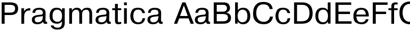 Pragmatica font