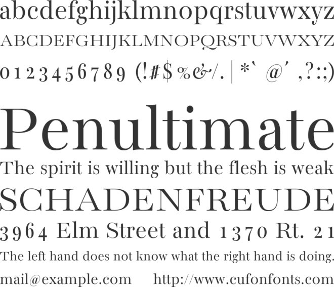 Bacasime Antique font preview