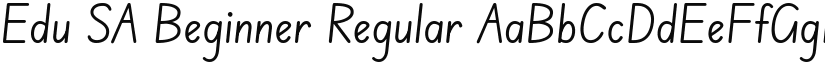 Edu SA Beginner Regular (Variable) font