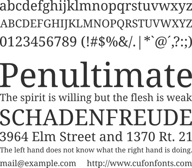 Noto Serif Georgian font preview