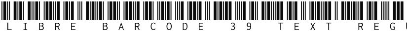 Libre Barcode 39 Text font download