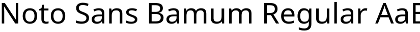 Noto Sans Bamum Regular (Variable) font