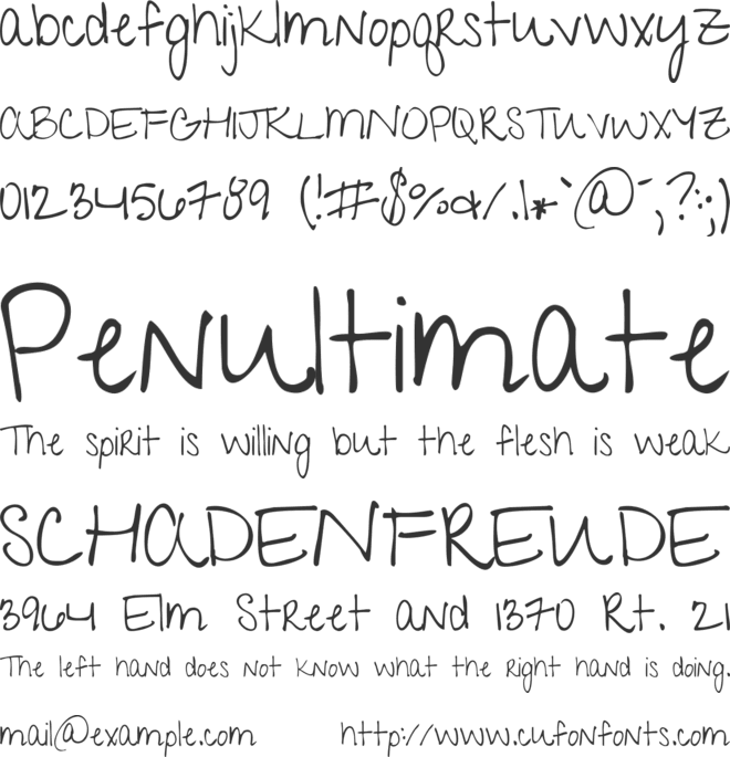 Give You Glory font preview