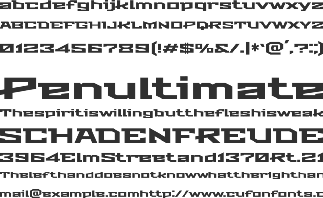 Stalinist One font preview
