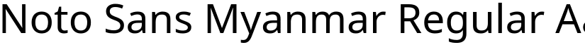 Noto Sans Myanmar Regular (Variable) font