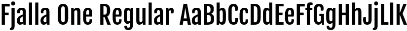 Fjalla One Regular font