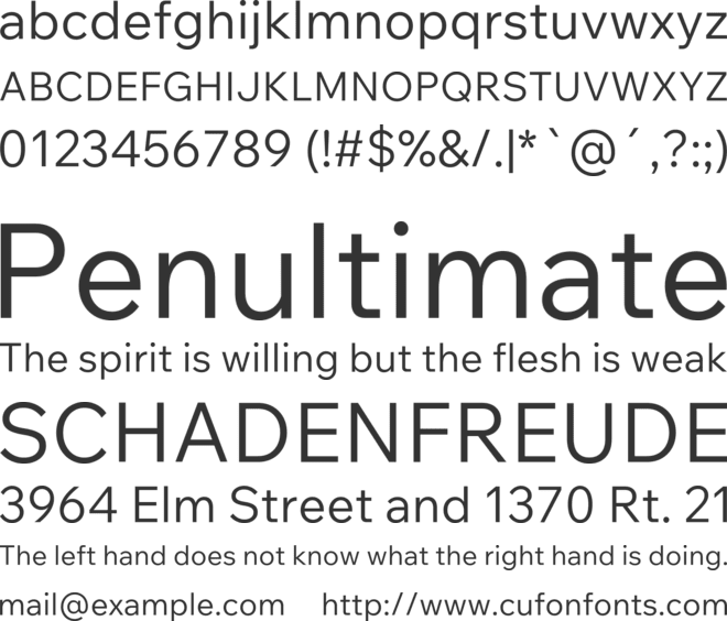 Wix Madefor Text font preview