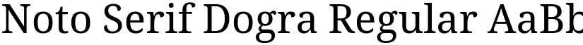 Noto Serif Dogra Regular font