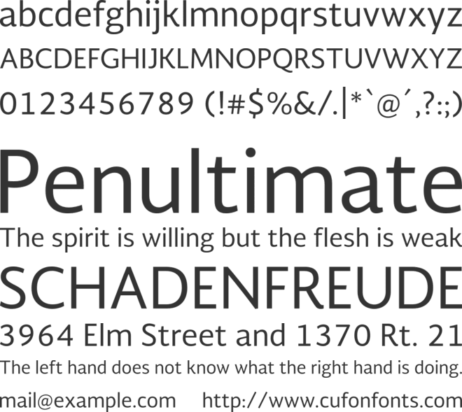 Soberana Sans font preview