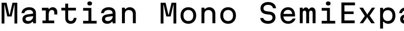 Martian Mono SemiExpanded Regular (Variable) font