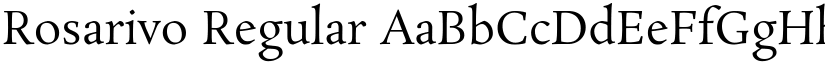 Rosarivo Regular font