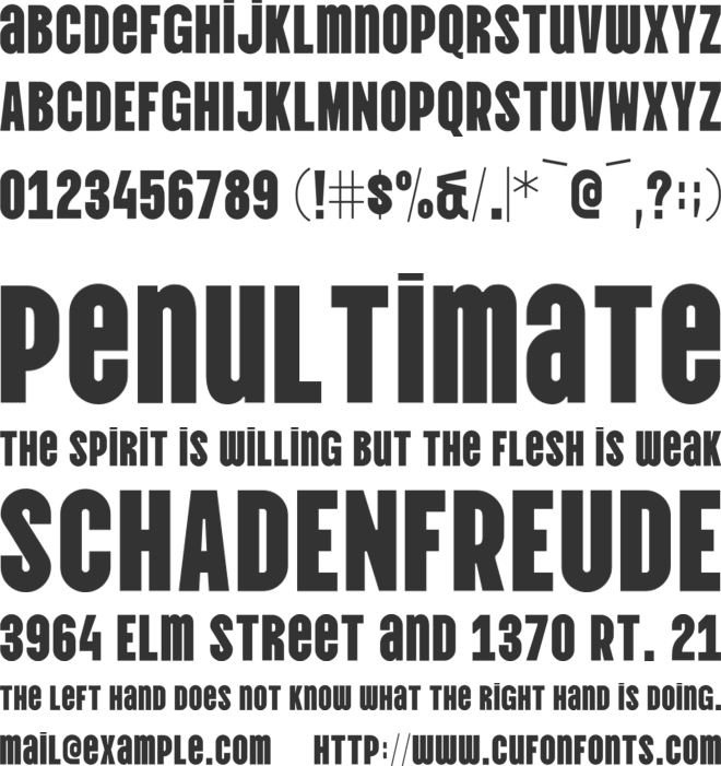 Vina Sans font preview