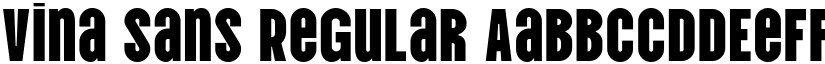 Vina Sans Regular font