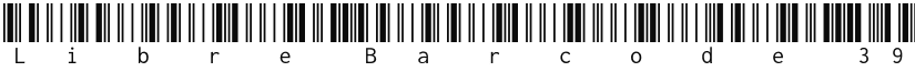Libre Barcode 39 Extended Text Regular font