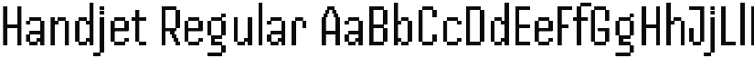 Handjet Regular (Variable) font