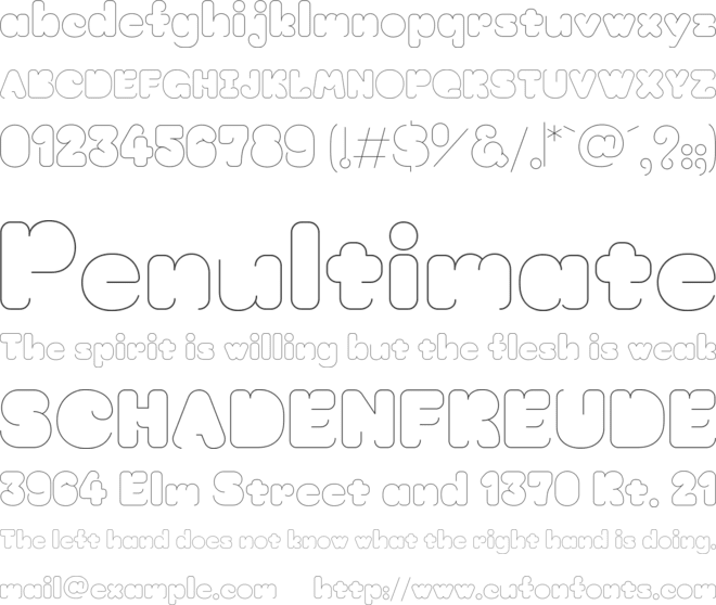 Moirai One font preview