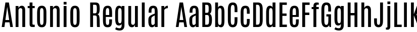 Antonio Regular (Variable) font