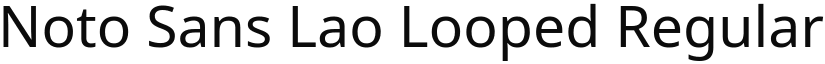 Noto Sans Lao Looped Regular (Variable) font