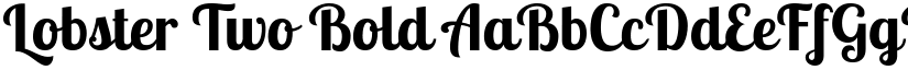 Lobster Two Bold font