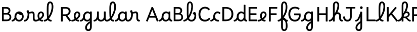 Borel Regular font