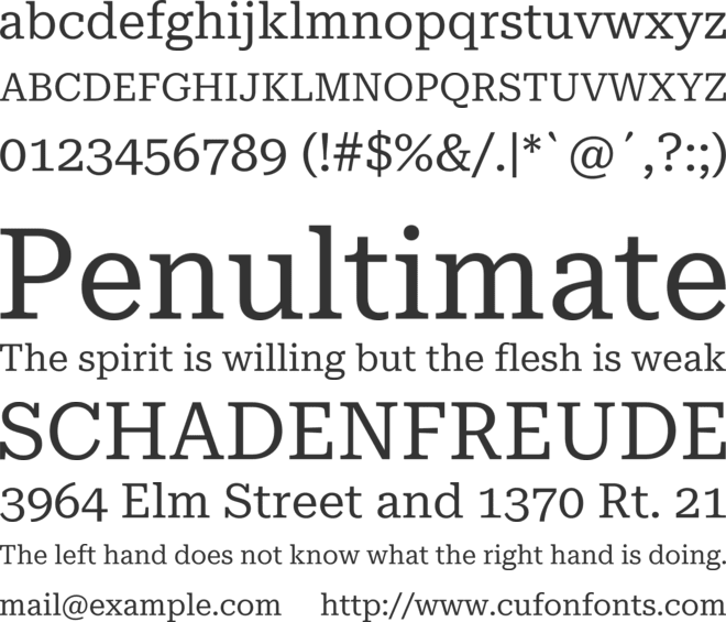 Roboto Serif font preview